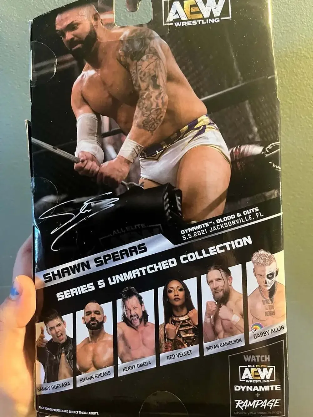Jazwares AEW Unmatched Collection Series 5 Shawn Spears Action Figure #35